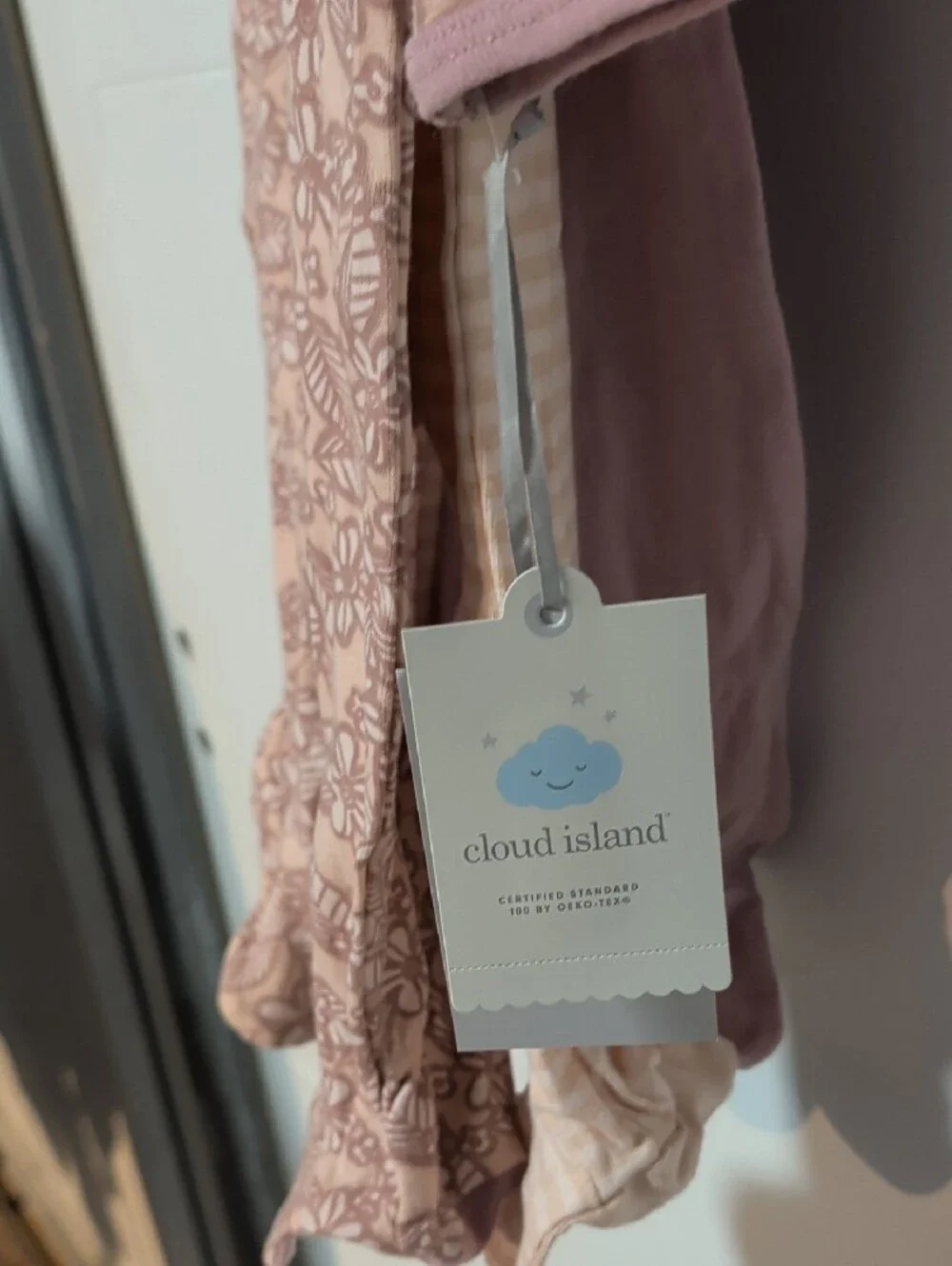 cloud island 3-pack Footed One-Piece